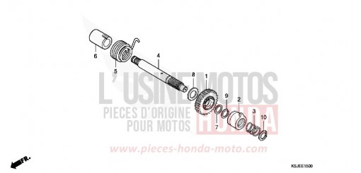 KICK STARTER SPINDLE CRF100FB de 2011